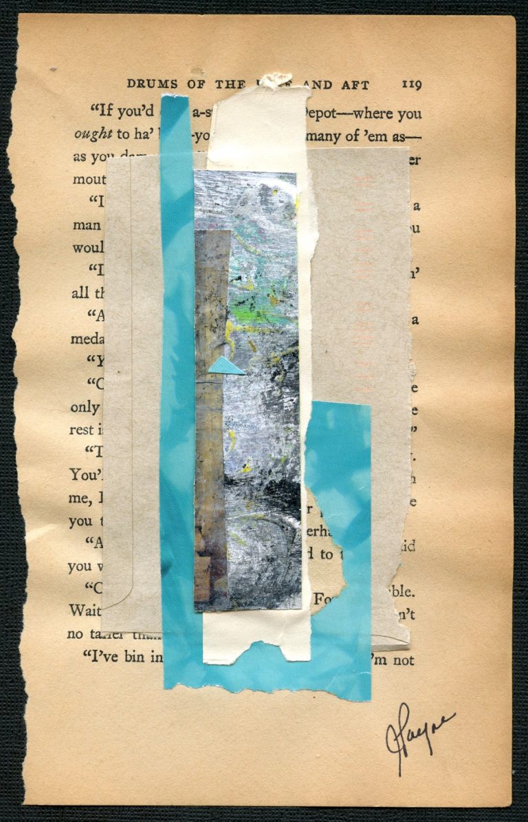 OM.2020.069 - Julia Payne - collage on paper - 8 x 5 inches - book
