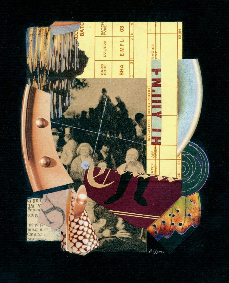 OM.2020.026 - John Andrew Dixon - The Oxidation of Reduces Elasticity - collage on mat board - 10 x 8 inches BOOK
